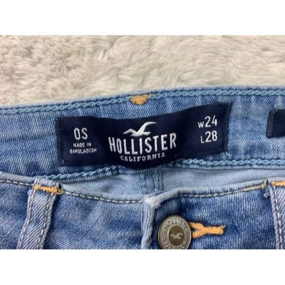 Hollister Size 0s Womens Jeans Curvy High Rise Super Skinny Stretch Dist… - Picture 3 of 4